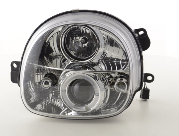 FK Pair LED DRL Halo Ring Eye Headlights Renault Twingo 1 MK1 93-00 chrome LHD