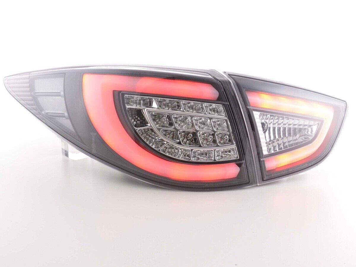 FK Pair Hyundai ix35 2009-2015 EL LED DRL Lightbar Rear Lights Tail Lamps Black LHD