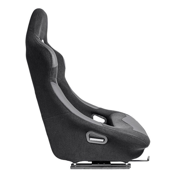 AUTOSTYLE BW x2 Universal Pair Sports Bucket Seats Black Fixed Back slide runner