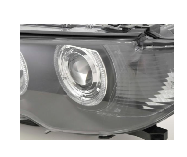 FK LED DRL Halo Projector headlights BMW 3-Series E46 Coupe 03-05 black M3