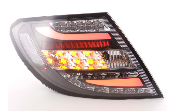 FK Set Rückleuchten LED DRL Lightbar Mercedes C-Klasse W204 204 07-11 schwarz LHD