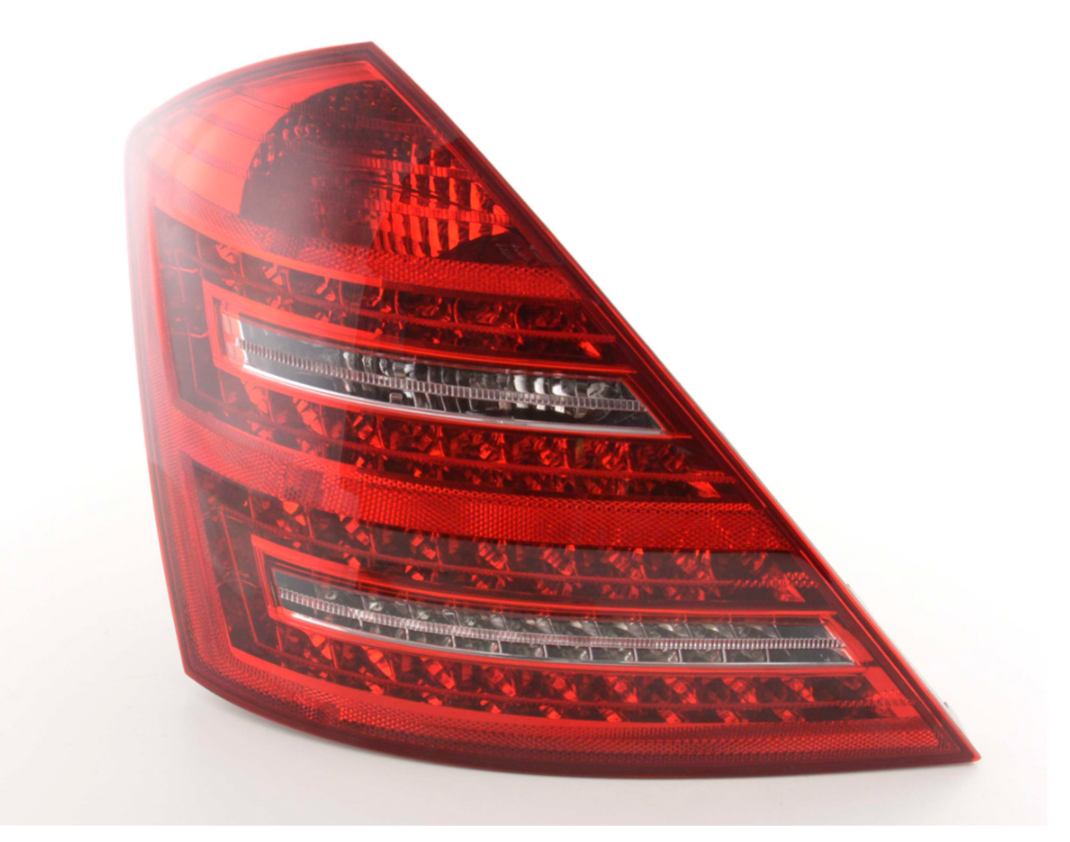 FK Paar LED DRL Lightbar Rückleuchten Mercedes S-Klasse W221 221 05–09 rot LHD