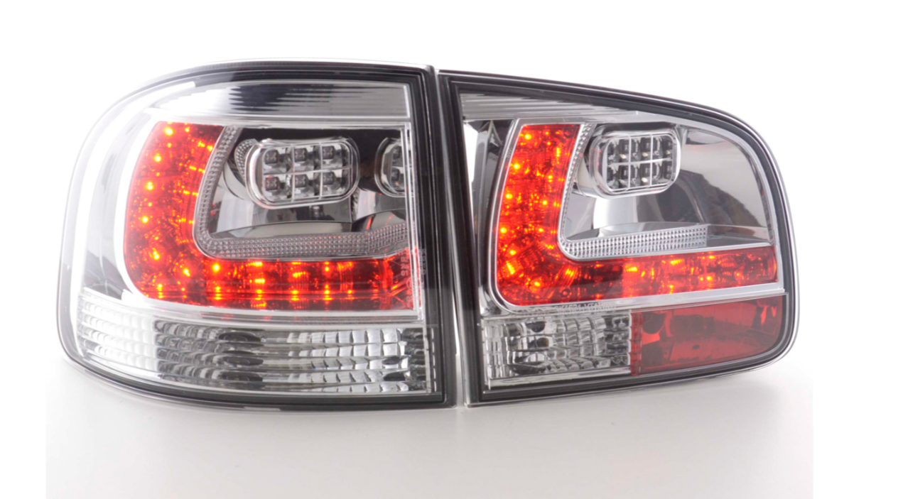 FK Pair LED DRL Rear Lights Lightbar VW Touareg 1 MK1 7L 03-09 Chrome LHDAuto &amp; Motorrad: Teile, Auto-Ersatz- &amp; -Reparaturteile, Lichter &amp; Leuchten!