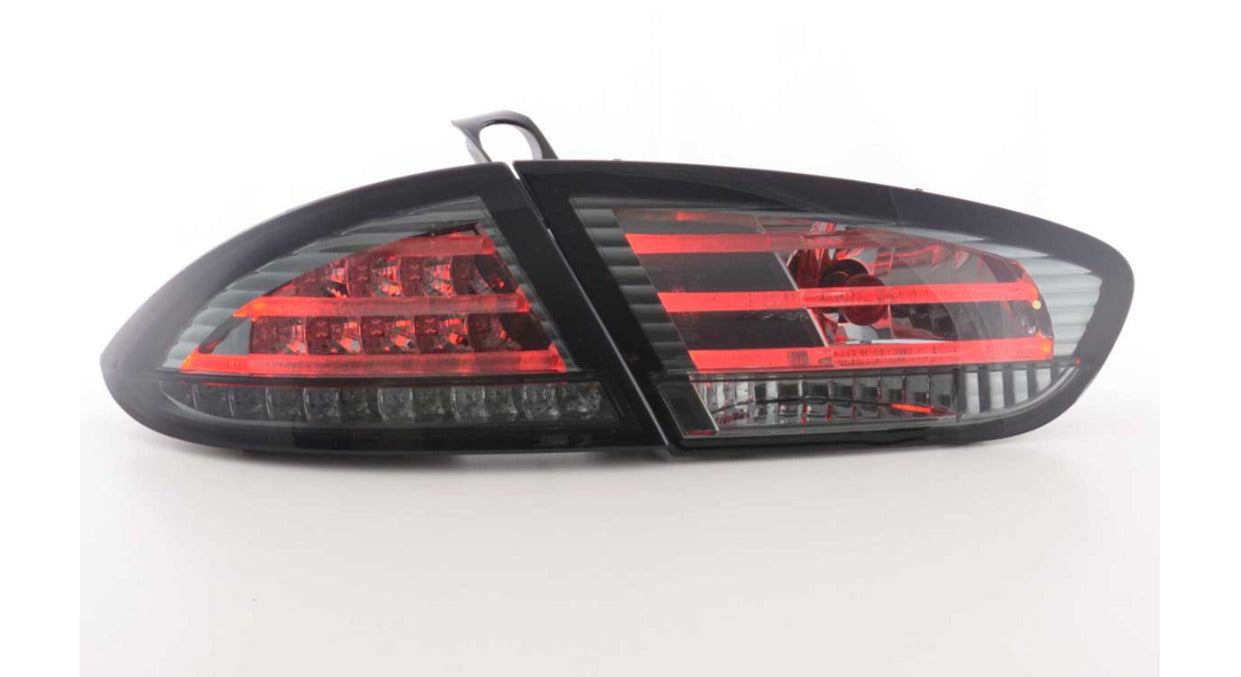 FK Pair LED Rear Lights Lightbar Seat Leon 2 MK2 1P 09-12 Black Smoke LHD