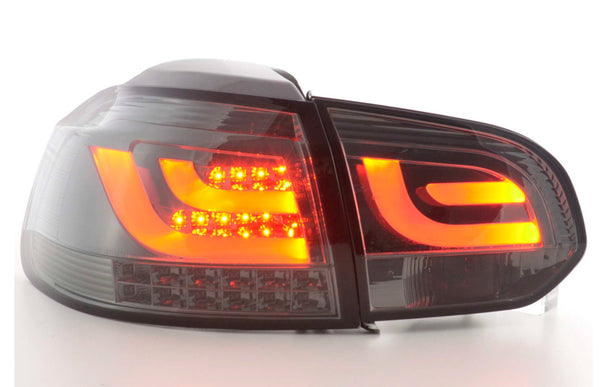 FK Set VW GOLF MK6 MK 6 08-12 1K LED REAR LIGHTS LAMPS TAIL BLACK LHD GTI