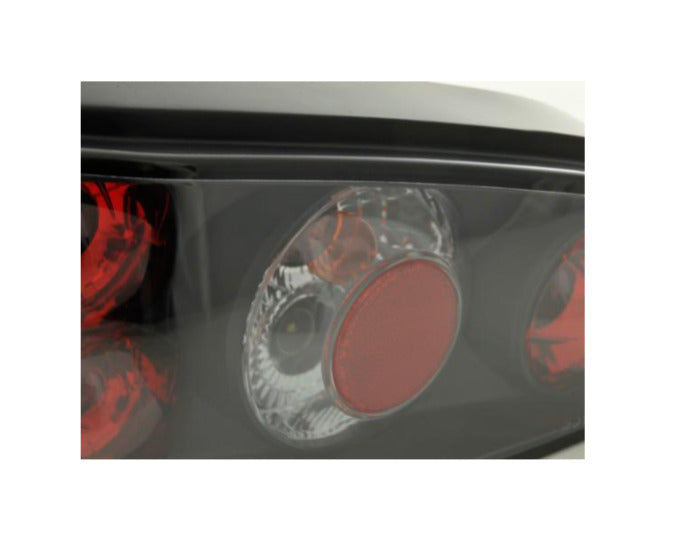 FK Pair Crystal REAR LIGHTS Peugeot 106 2 S2 1C 1A 96-03 black red LHD