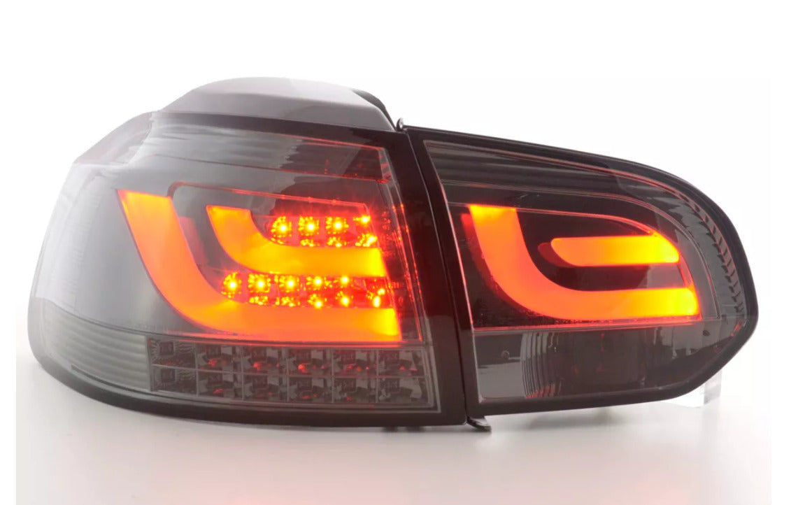 FK Set VW GOLF MK6 6 08-12 1K LED REAR LIGHTS LAMPS TAIL BLACK Smoke GTI GTD LHD