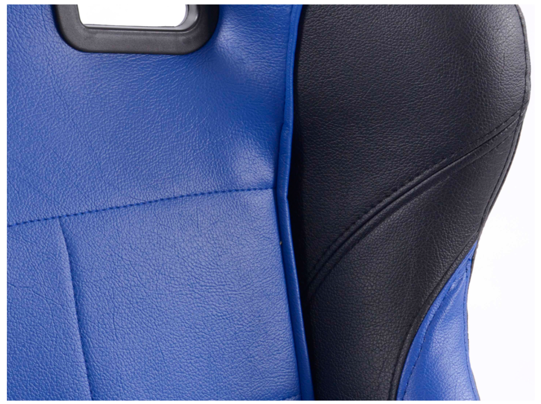 FK Universal Reclining Bucket Motorsports Seats - Blue Comfort Heated & Massage