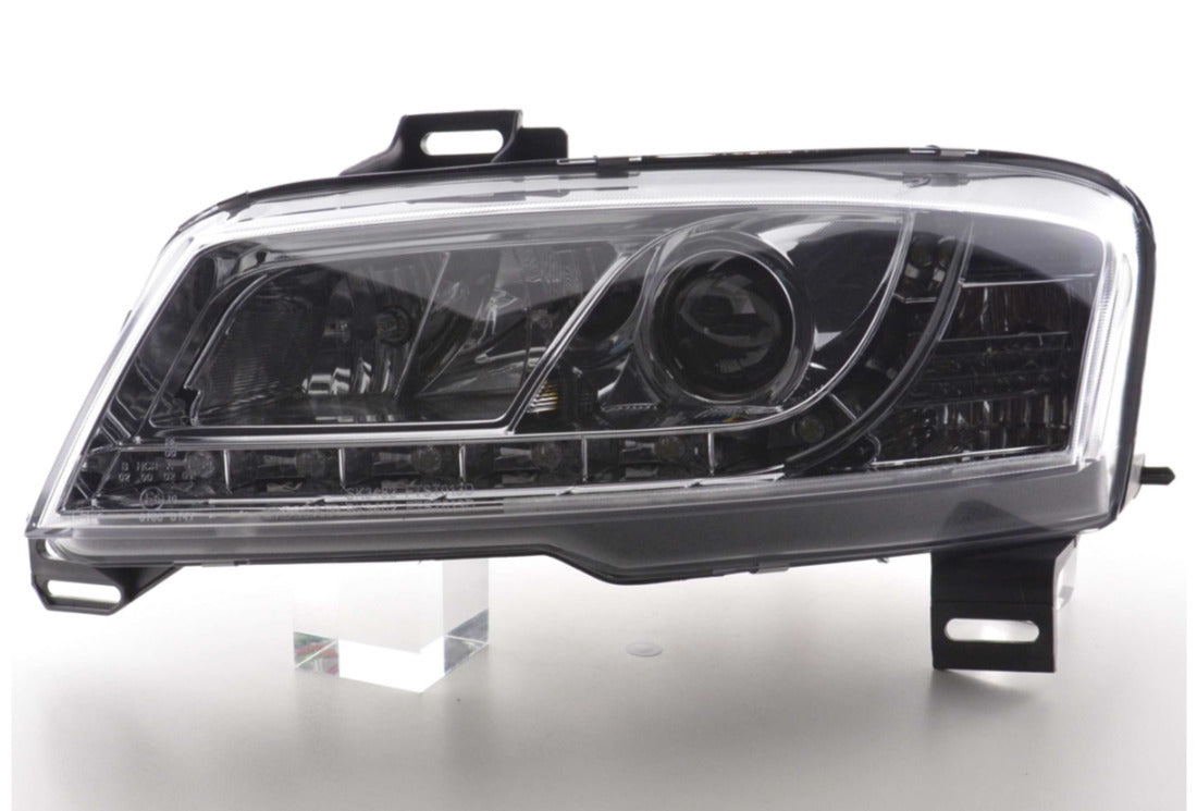 FK Pair LED DRL Lightbar Halo Headlights Fiat Stilo 3dr 192 01-06 Chrome LHD