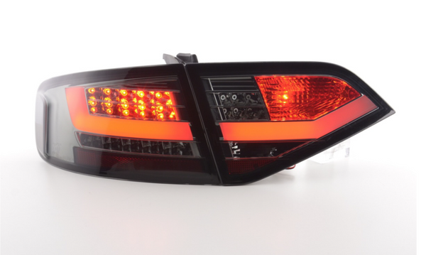 FK Set Audi A4 B8 8K 07-11 LED REAR Lights DRL Lightbar TAIL LIGHTS BLACK ED S4