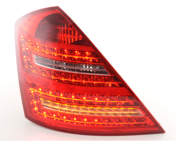 FK Paar LED DRL Lightbar Rückleuchten Mercedes S-Klasse W221 221 05–09 rot LHD