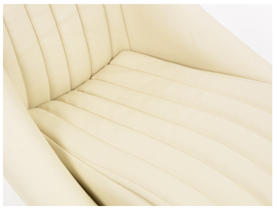 Cream Ivory Classic Car Retro Kit Speedster Sports Car Fixed Back Bucket Seats