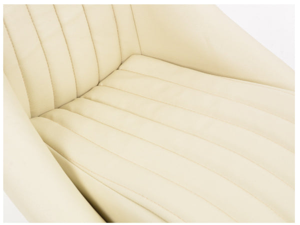 Cream Ivory Classic Car Retro Kit Speedster Sports Car Fixed Back Bucket Seats