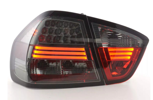 FK Pair LED Lightbar DRL REAR LIGHTS BMW E90 3 SERIES 05-08 black smoke LHD