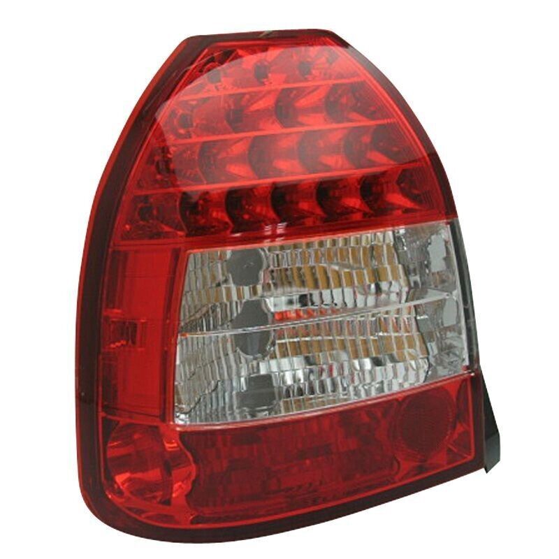 AS Pair LED DRL Rear Lights Honda Civic HB 3-doors 1996-2001 - Red Clear