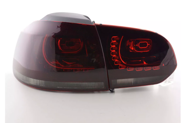 FK VW GOLF MK6 MK 6 08–12 1K LED REAR LIGHTS LAMPS TAIL BLACK LHD GTI LOOK