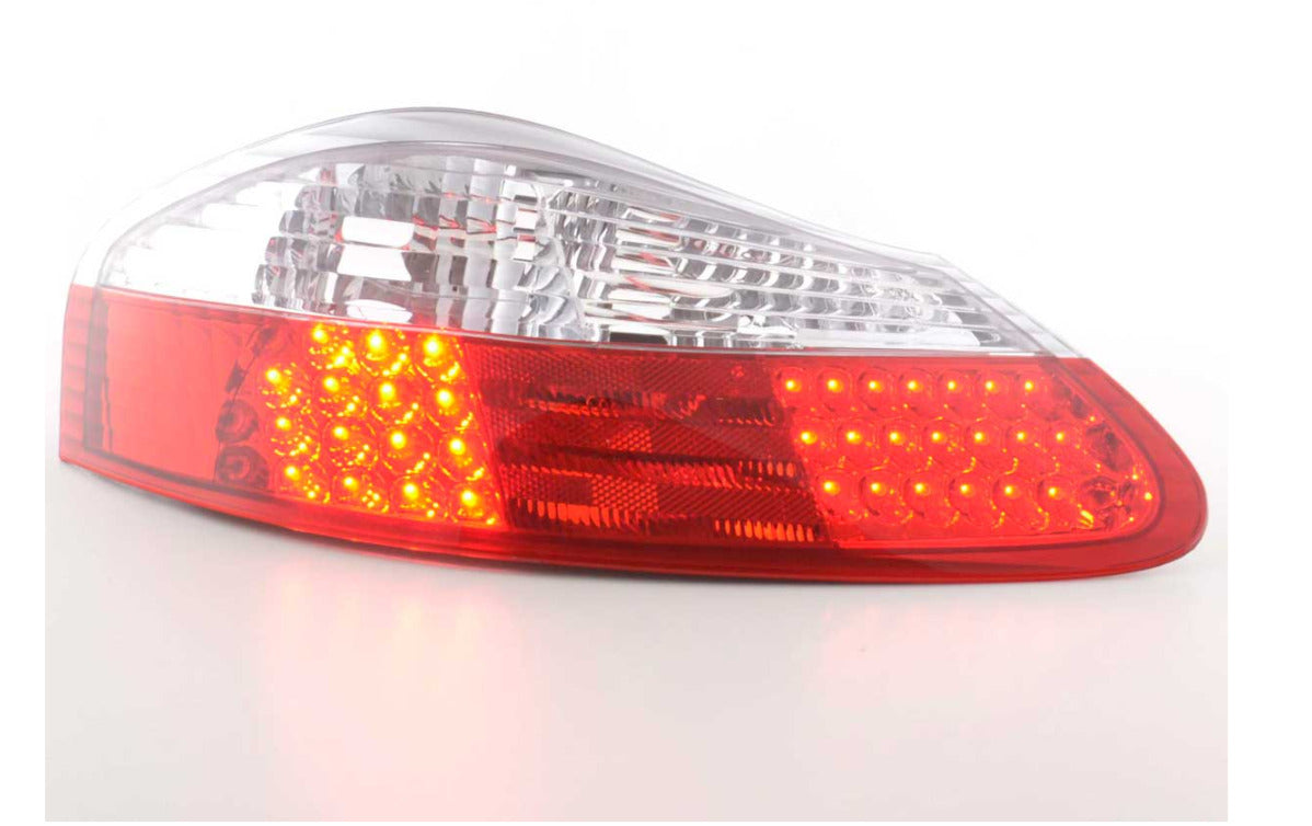 FK Pair LED Lightbar DRL Rear Lights Porsche Boxster 986 1996-2004 clear red LHD