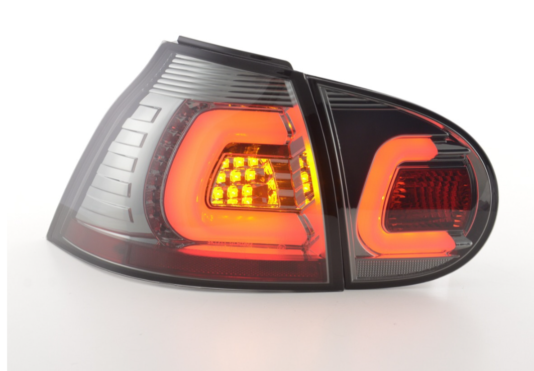 FK Paar LED DRL Lightbar Rückleuchten VW Golf 5 03-08 schwarz