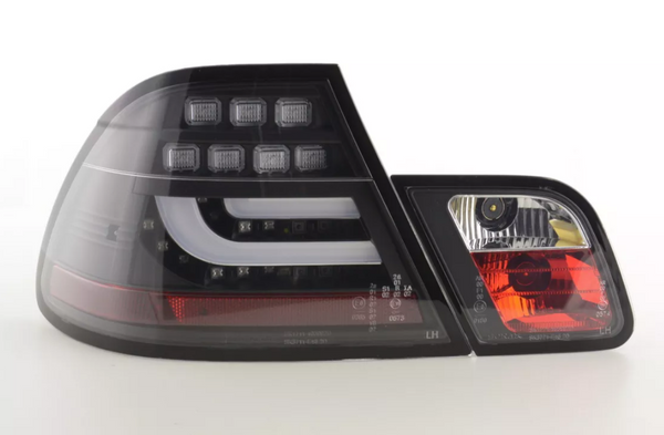 FK Pair LED REAR LIGHTS Lightbar DRL BMW 3-series E46 Coupe 03-07 black