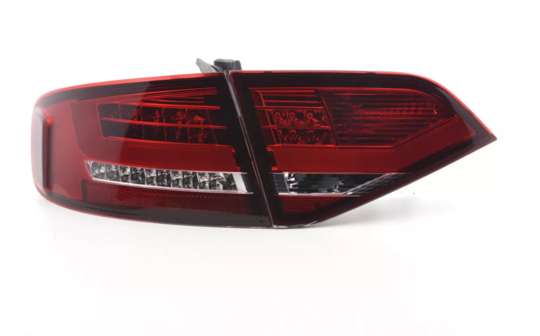 FK Pair LED REAR LIGHTS Lightbar Audi A4 B8 8K Saloon 07-11 red S4 S-Line LHD