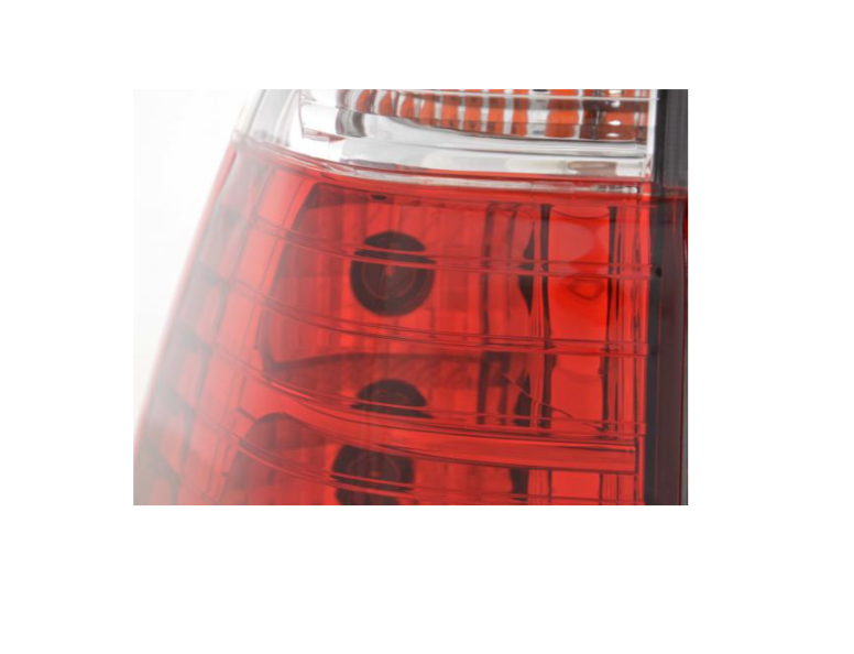 FK Pair LED REAR LIGHTS Crystal BMW X5 E53 Z33 98-03 black white / red LHD