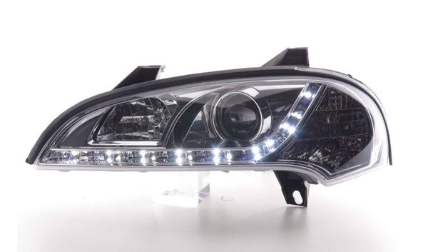 FK LED DRL Halo Lightbar Headlights Opel Vauxhall Tigra 95-03 Chrome