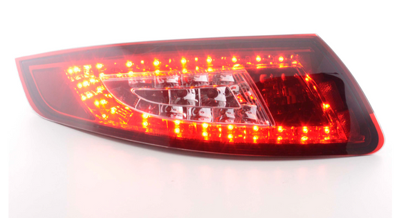 FK Pair LED DRL Lightbar Rear Lights Tail Lamps Porsche 911 997 05-09 red clear edition GT LHD