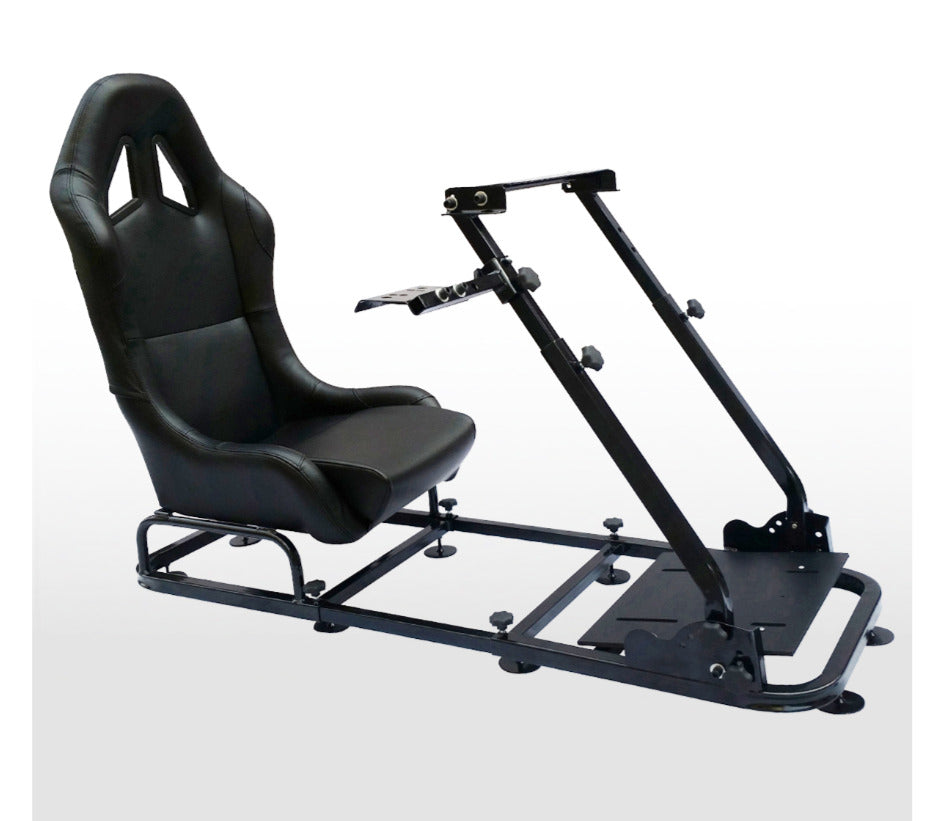 Driving Game Folding Chair Sim Racing Seat & Frame Syn Leather Gaming ...