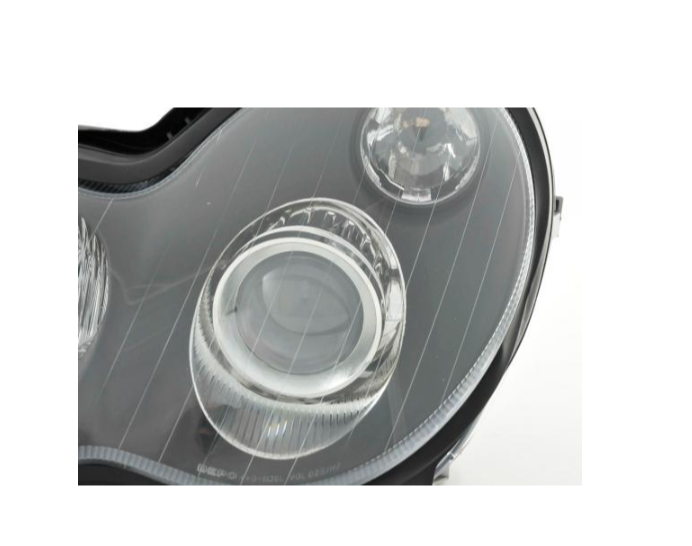 FK LED DRL Angel Eye Projektor-Scheinwerfer-Set Mercedes C-Klasse W203 00–02 LHD