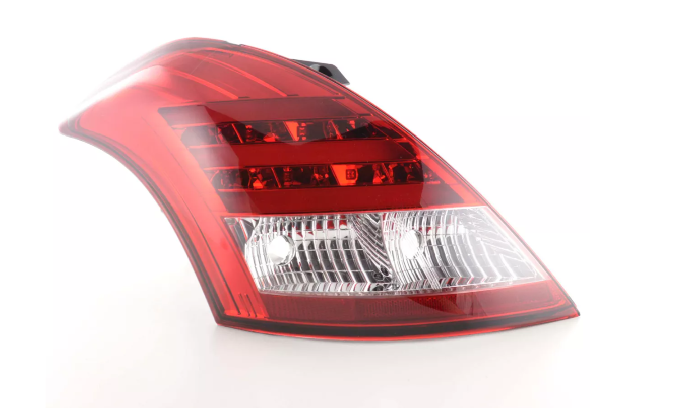 FK Paar LED DRL Rücklichter Lightbar Suzuki Swift Sport 11+ rot klar FZ / NZ