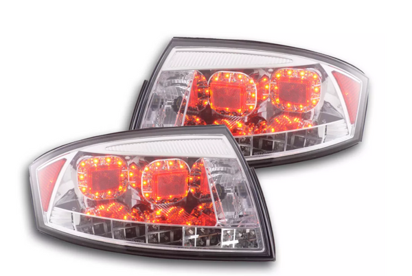 FK Pair LED Rear Lights Tail Lamps Audi TT 8N 99-06 Chrome RHDAuto &amp; Motorrad: Teile, Auto-Ersatz- &amp; -Reparaturteile, Lichter &amp; Leuchten!