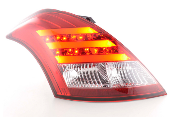 FK Paar LED DRL Rücklichter Lightbar Suzuki Swift Sport 11+ rot klar FZ / NZ