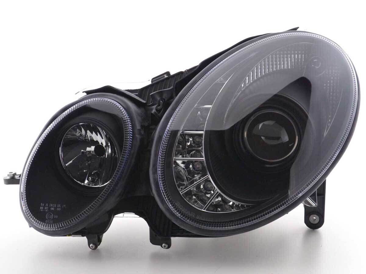 FK Pair LED DRL Halo HEADLIGHTS Mercedes E-Class W211 211 06-09 black AMG LHD