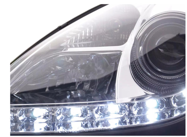 FK LED DRL Lightbar Headlights Mercedes SLK R171 04-11 171 chrome AMG LHD