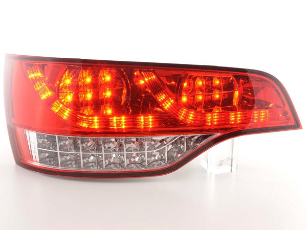 FK Automotive Pair LED Lightbar DRL Rear Lights Tail Lamps Audi Q7 06+ 4L Clear Red LHD