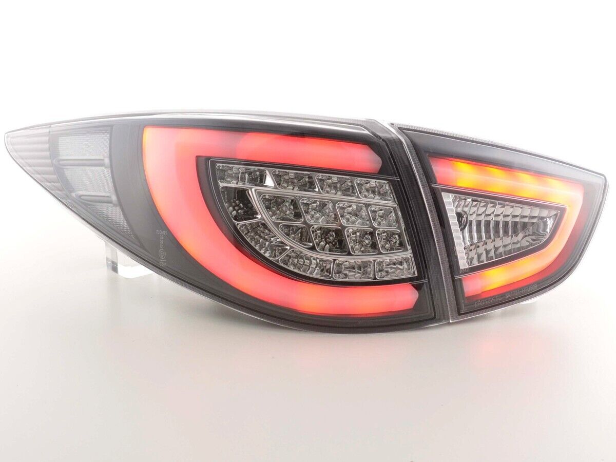 FK Pair Hyundai ix35 2009-2015 EL LED DRL Lightbar Rear Lights Tail Lamps Black LHD