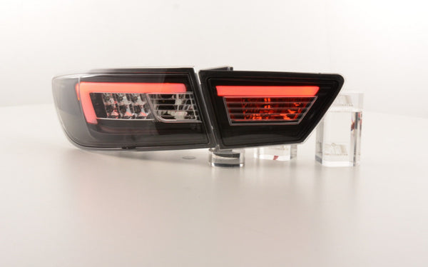 FK Set LED Lightbar DRL Rear Lights Renault Clio 4 MK4 X98 12-16 Black Smoke LHD