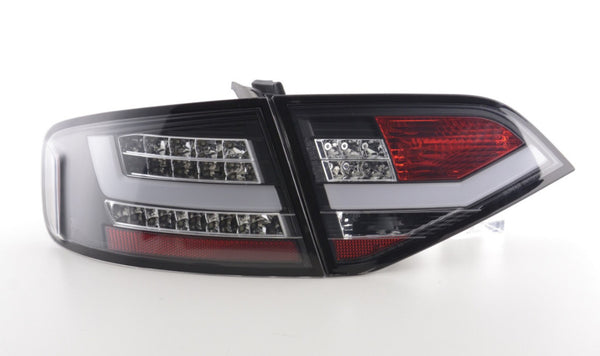 FK Set Audi A4 B8 8K 07-11 LED REAR Lights DRL Lightbar TAIL LIGHTS Black LHD