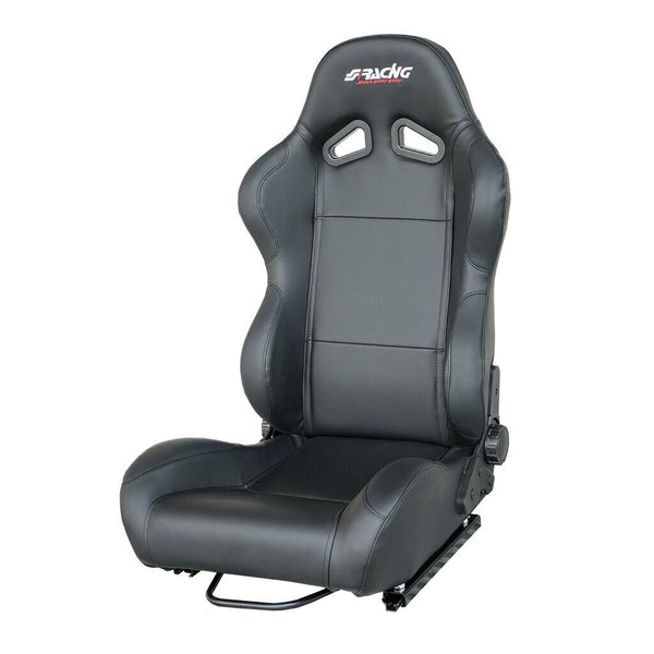 SImoni Racing Black Reclining Tazio  x1 Universal Sports Bucket Seat + Runners