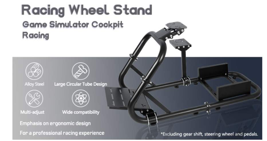 AZ Driving Game Sim Racing Frame Rig for Seat Wheel Pedals Xbox PS PC ...