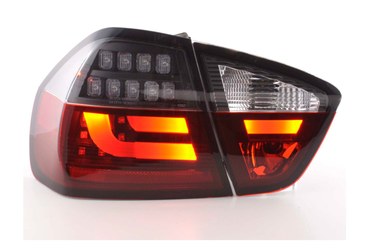 FK Pair LED REAR LIGHTS BMW E90 3 SERIES 05-08 red black LHD 320 330 335 M3