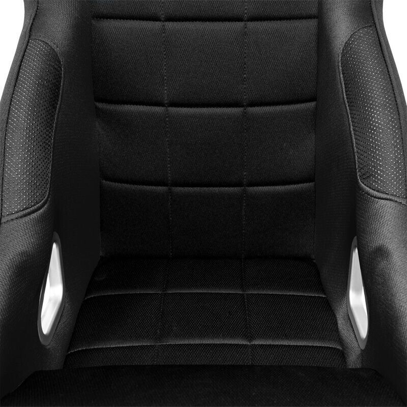 AUTOSTYLE x1 Single Universal Single Sports Bucket Seat BLACK fixed back runners