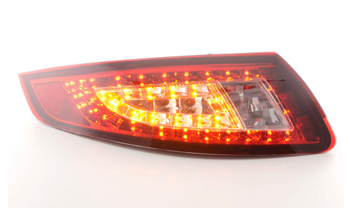 FK Pair LED DRL Ultra Rear Lights Porsche 911 type 997 05-09 red clear GT LHD