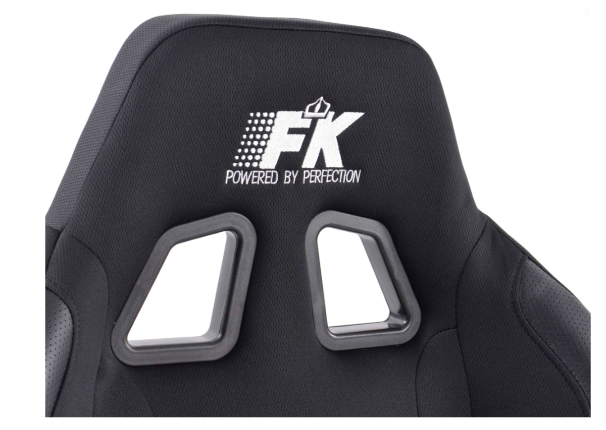 FK Pair Universal Reclining Bucket Sports Seats BLACK Motorsports Ed