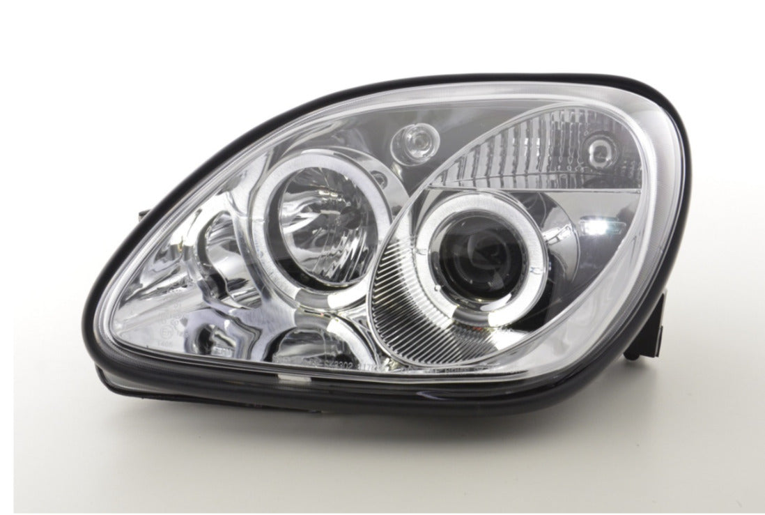 FK LED DRL Angel Eye Halo Ring Headlights Mercedes SLK R170 96-02 AMG 170 LHD