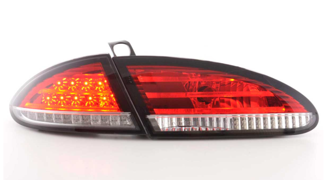 FK Pair LED Rear Lights Lightbar Seat Leon 2 MK2 1P 05-09 Red Clear LHDAuto &amp; Motorrad: Teile, Auto-Ersatz- &amp; -Reparaturteile, Lichter &amp; Leuchten!