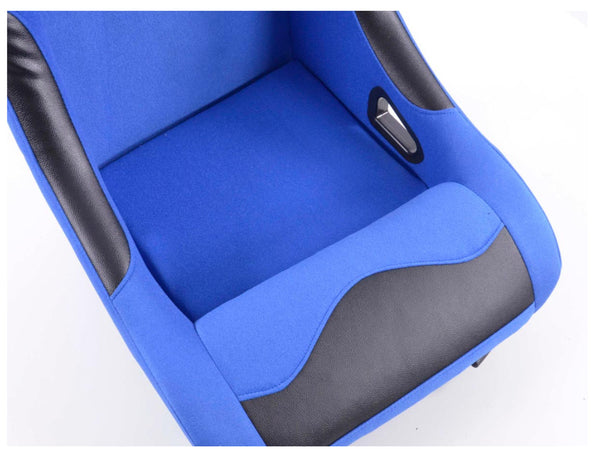 FK Universal Full Fixed Back Bucket Sports Seats BLUE Edition Track Drift Style