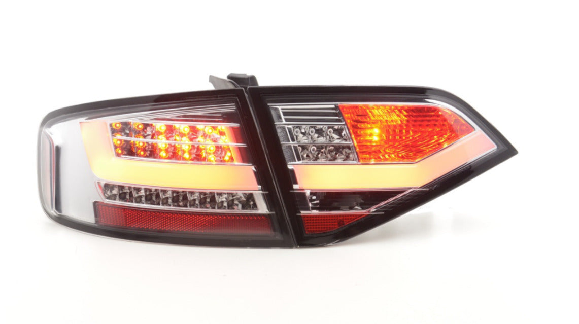 FK Set Audi A4 B8 8K 07-11 LED REAR Lights DRL Lightbar TAIL LIGHTS Chrome LHD