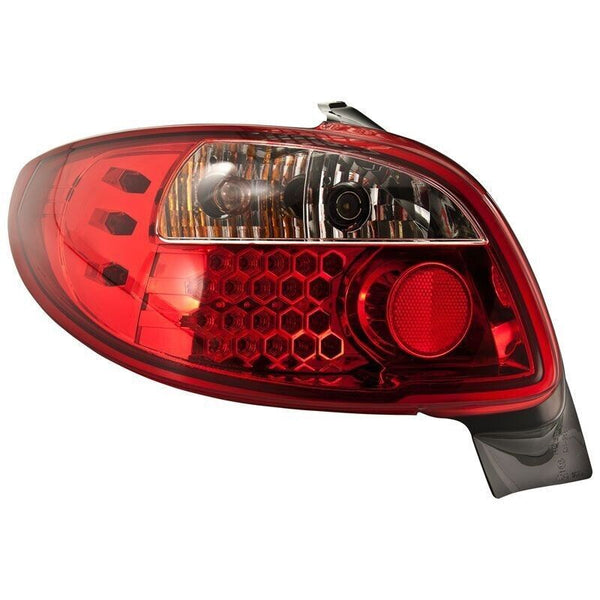 ATS Pair LED DRL REAR LIGHTS Tail Lamps Peugeot 206 excl. CC/SW Red Clear