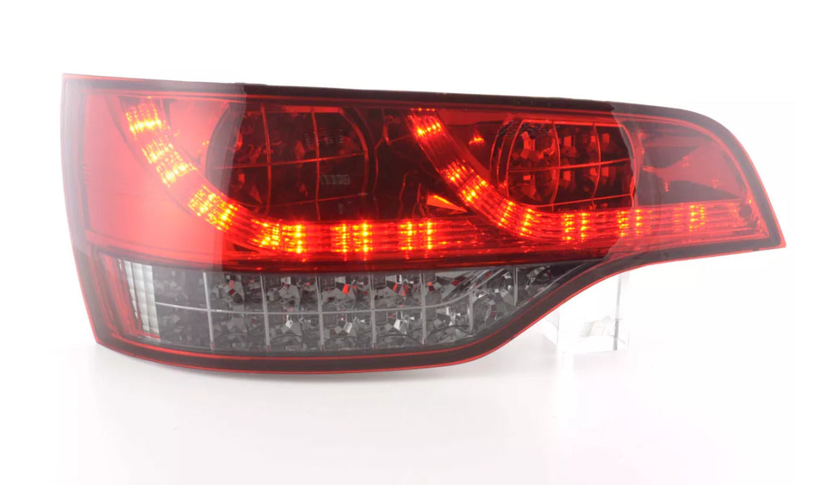 FK Pair Audi Q7 4L 06+ LED DRL Lightbar REAR TAIL BACK LIGHTS Red & Black LHD